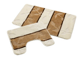 Nevada Ivory Brown Douche/WC mat